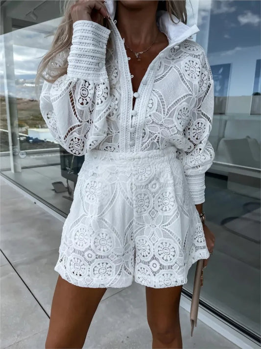 Elegant Lace 2-Piece Set for Women