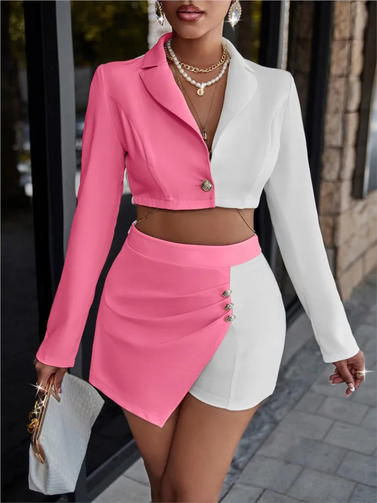 Two-Piece Elegant Office Women's Set