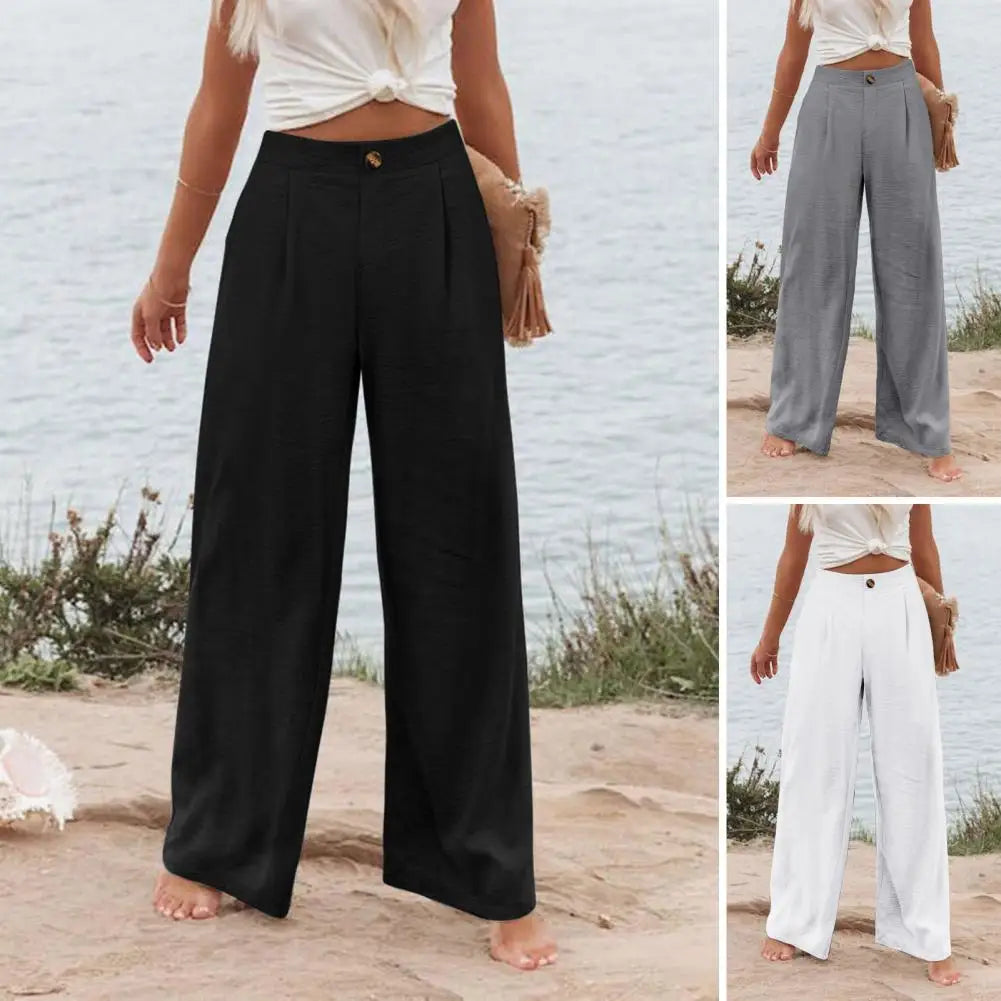 Women's High-Waist Wide Leg Pants