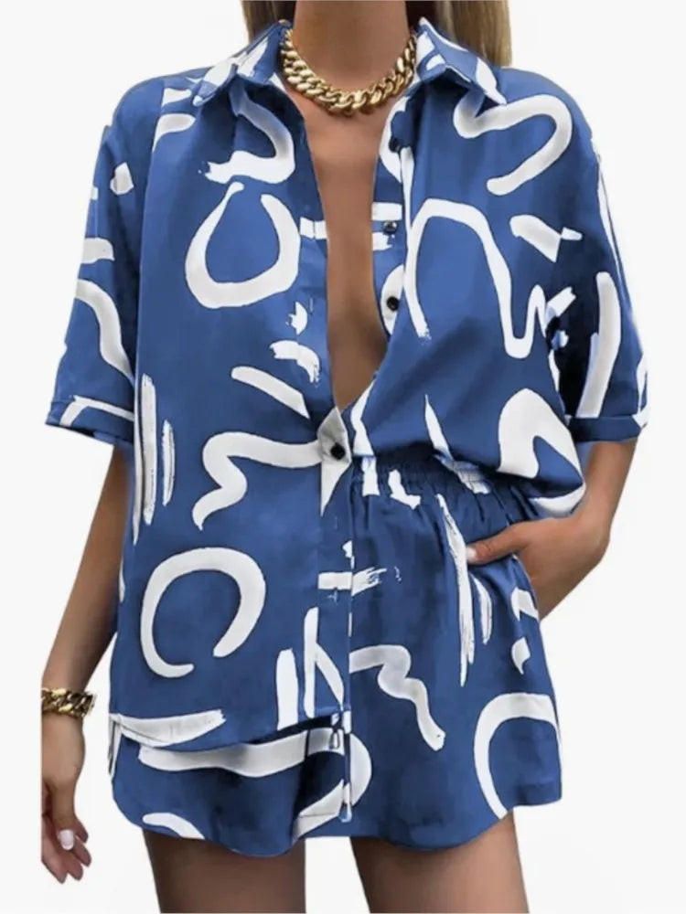 Women’s Printed Two-Piece Set