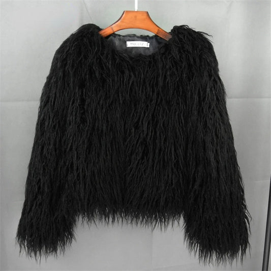 Women’s Faux Fur Plush Coat