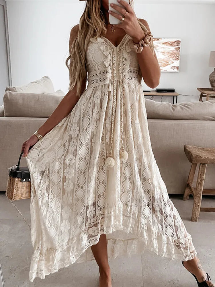 Women's Lace Boho Dress