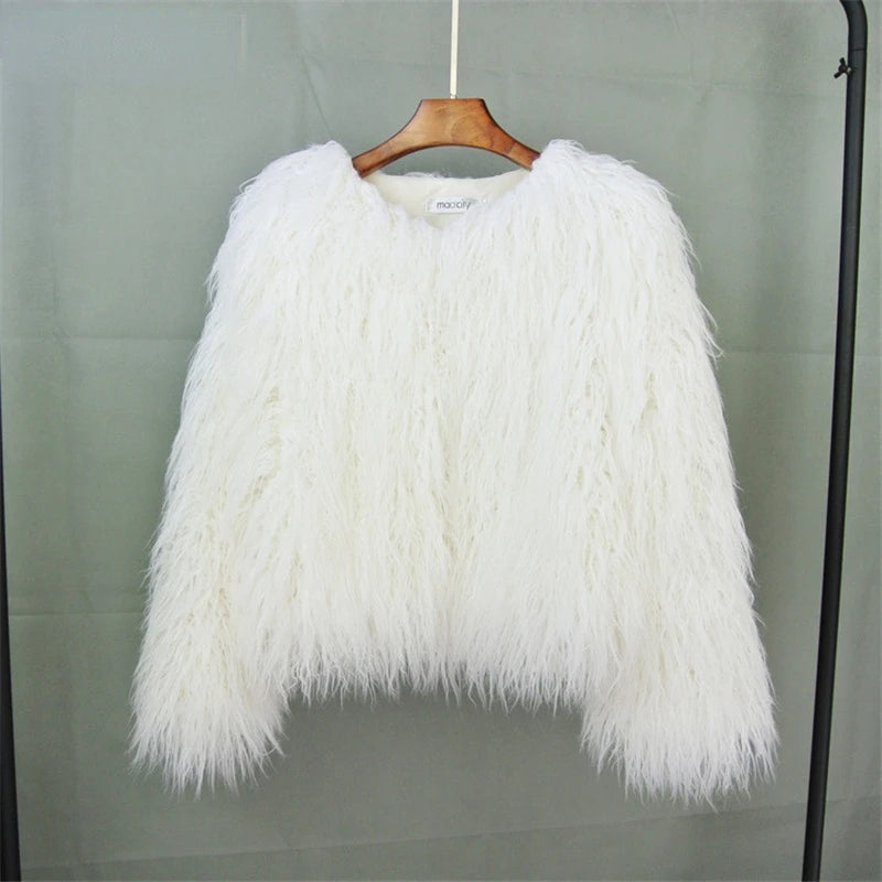 Women’s Faux Fur Plush Coat