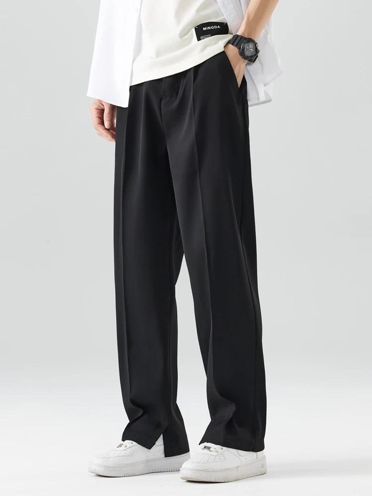 Summer Men's Casual Banded Waist Slacks