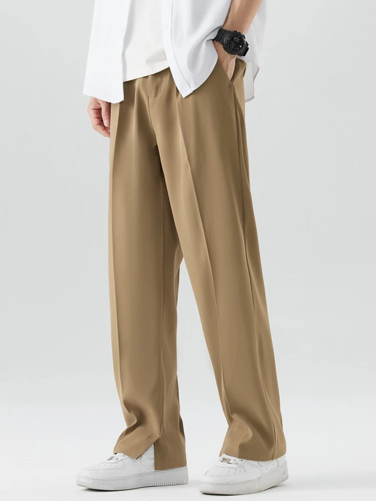 Summer Men's Casual Banded Waist Slacks